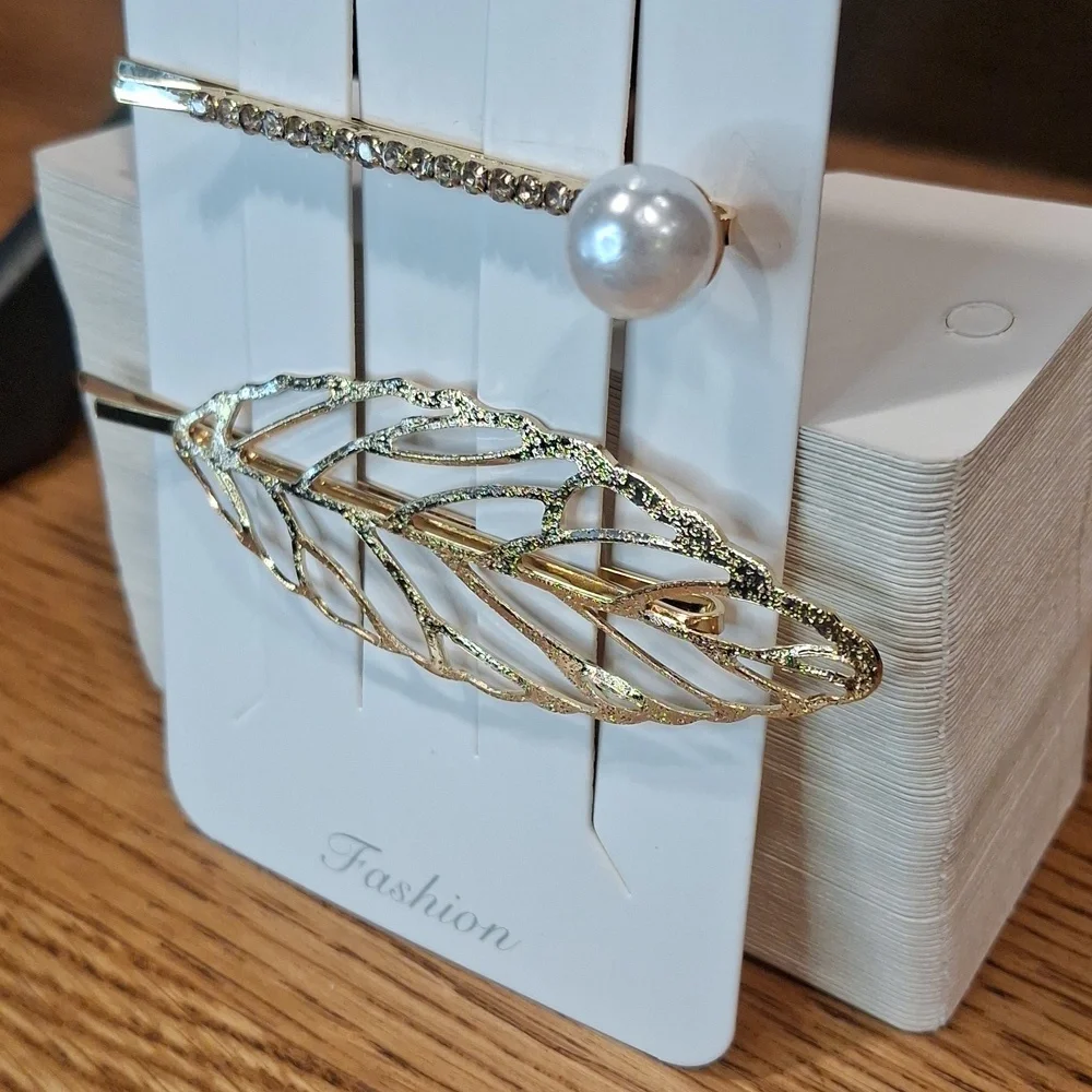 Elegant Gold Hair Clip Set